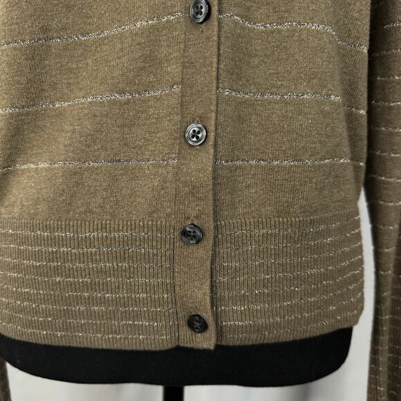 American Eagle Women’s Tan XL Cardigan Neutral Minimalist Academia Grannycore - Picture 3 of 8